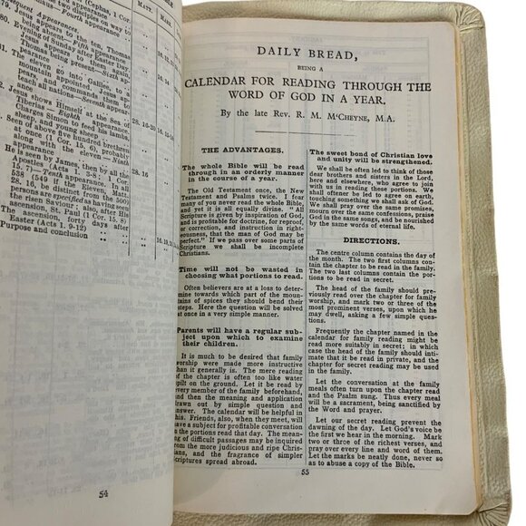 Holy Bible King James Version KJV Collins Press England White Faux Leather 1957 - Picture 16 of 16
